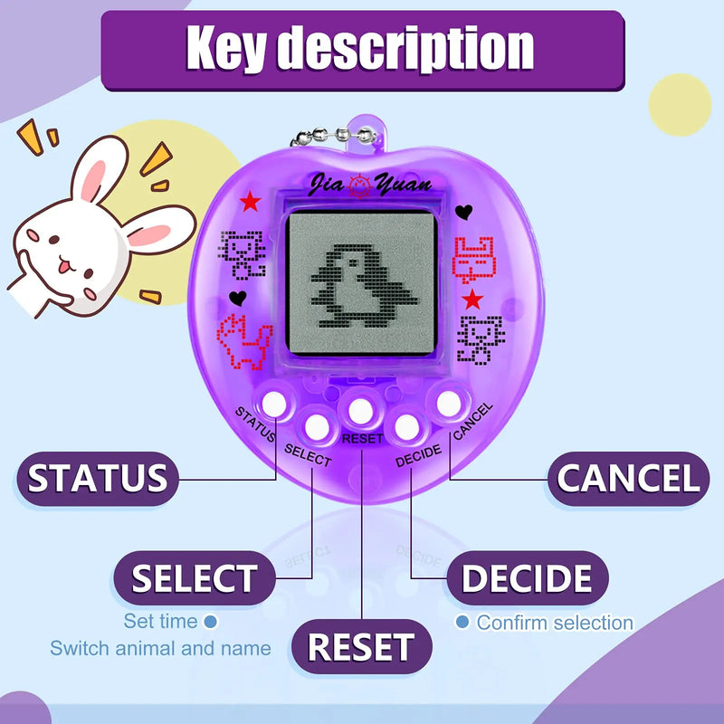 Jogo eletrônico para animais de estimação Tamagotchi, console de jogos portátil, brinquedo em russo, original, alemão, espanhol, polonês, brinquedo