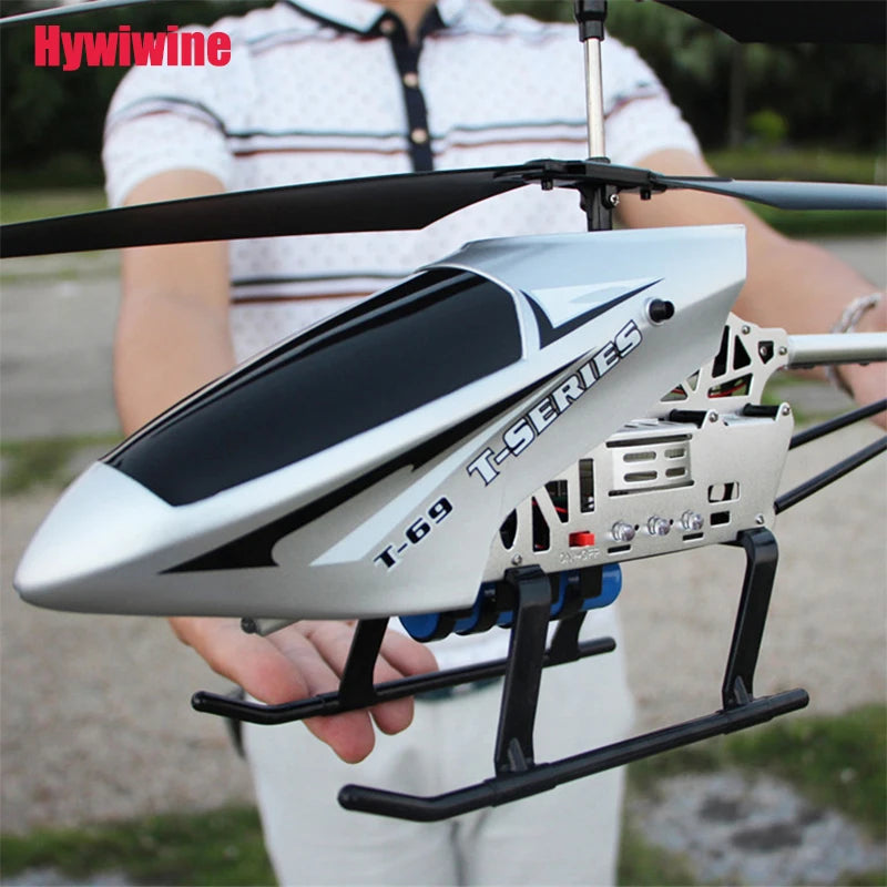 3.5CH Rc Helicóptero Extra Grande Controle Remoto Drone Durável Modelo de Carregamento UAV Aeronave Ao Ar Livre Helicóptero Brinquedos de Presente para Crianças