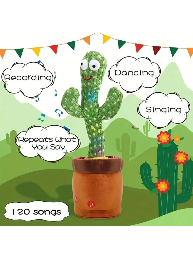 1pc-brinquedos de cacto falante dançante para meninos e meninas, cantando, imitando, gravando e repetindo o que você diz Sunny Cactus Up Plus