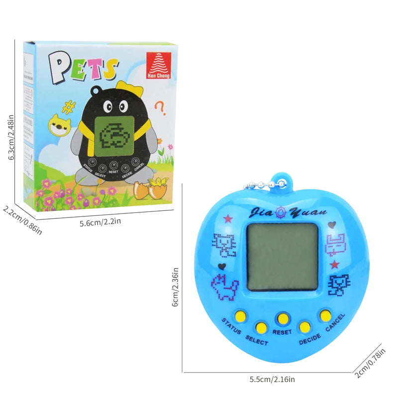 Virtual Pet Tamagotchi Tamagochi Brinquedo em Russo Original Alemão Espanhol Polonês Eletrônico Animais Criança Brincar Jogo Menino Criança Pixel