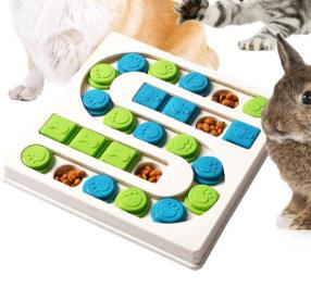 Brinquedos educativos para animais de estimação quadrados em forma de S, lanches para cães, suprimentos para animais de estimação